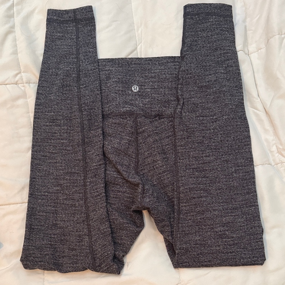 lululemon athletica women’s marbled Gray Leggings